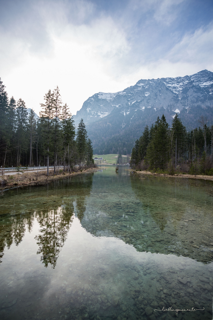 Der Hintersee gespiegelt 