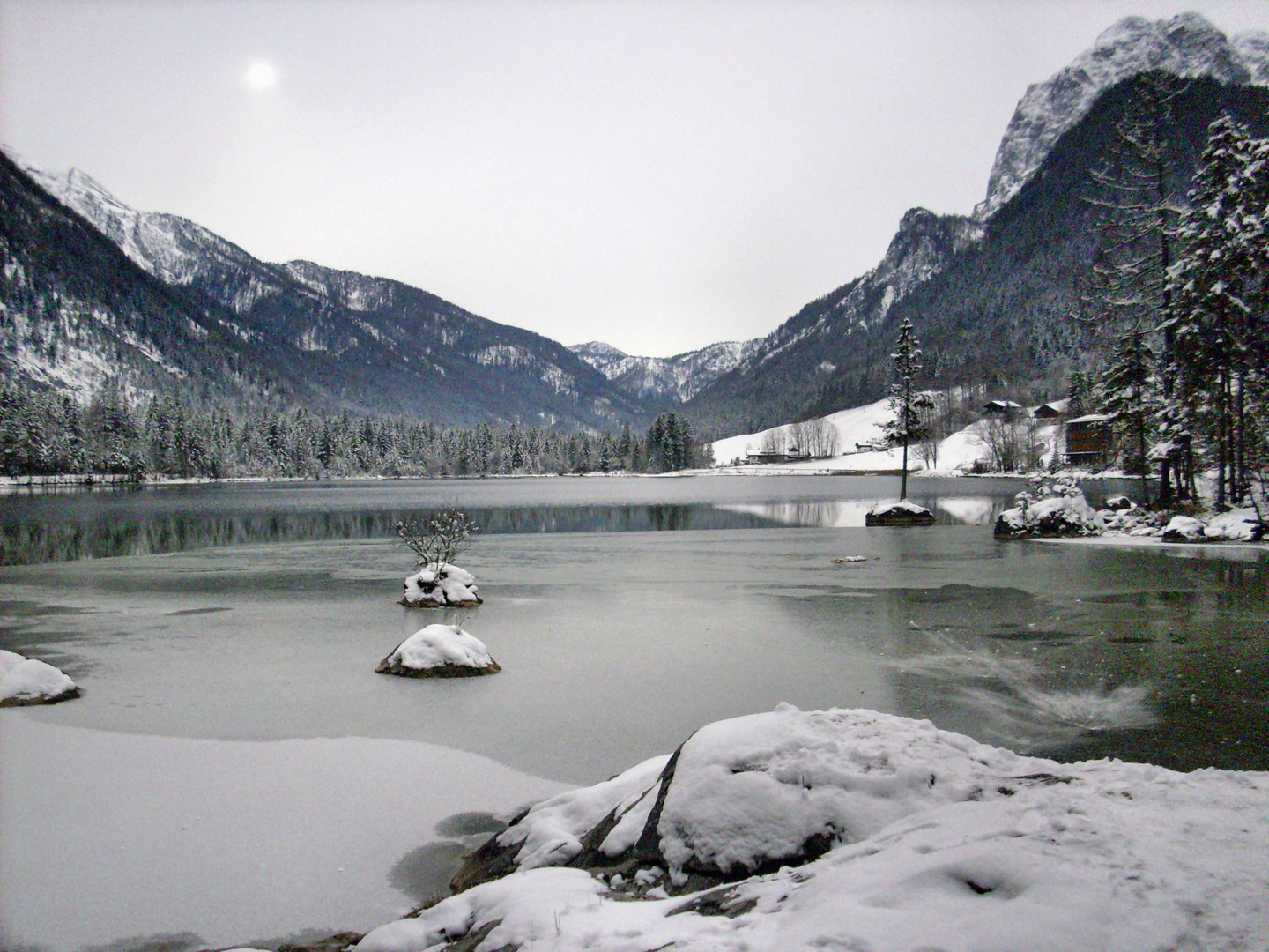 Der Hintersee im Winter