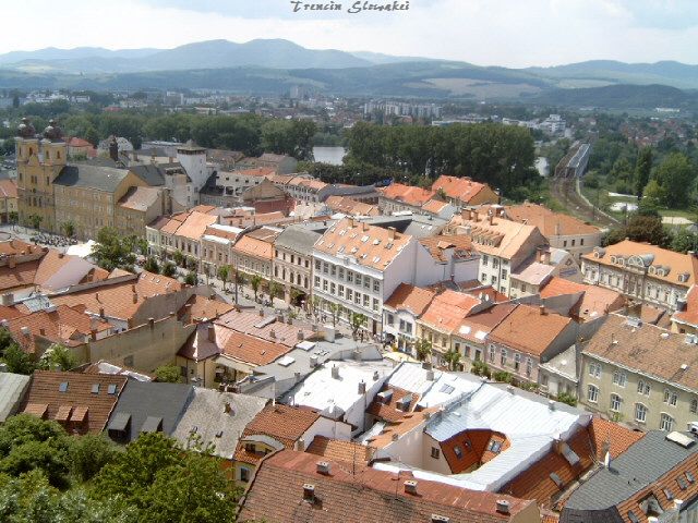 Der historiche Stadtkern von Trencin