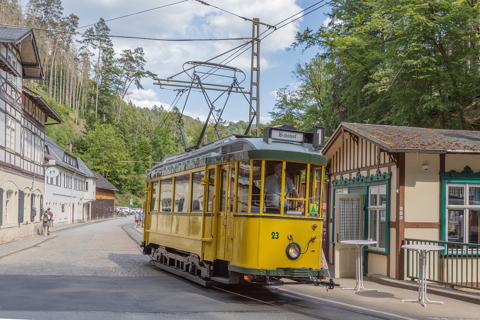 Der historische Triebwagen 23 