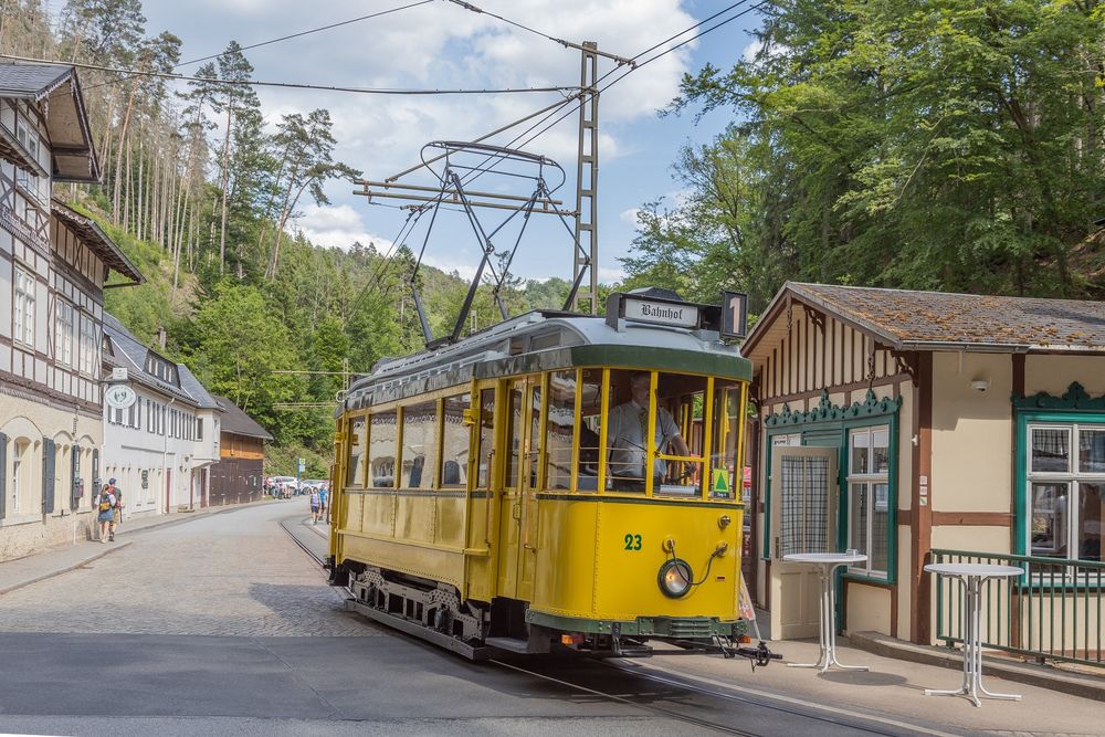 Der historische Triebwagen 23 