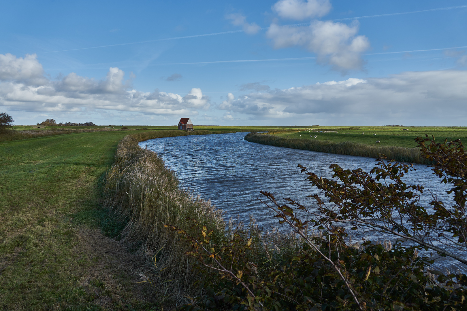 Der Højer Kanal (im Süden Dänemarks)