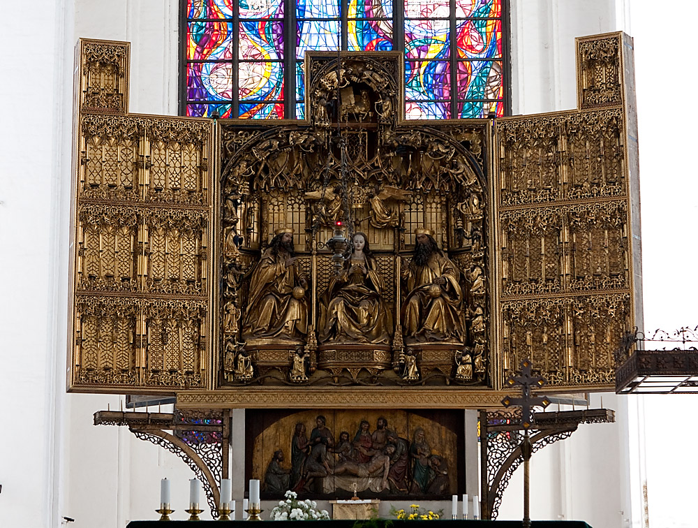 Der Hochaltar der Marienkirche in Danzig