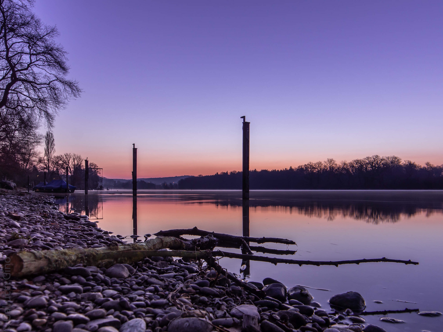 Der Hochrhein in den frühen Morgenstunden