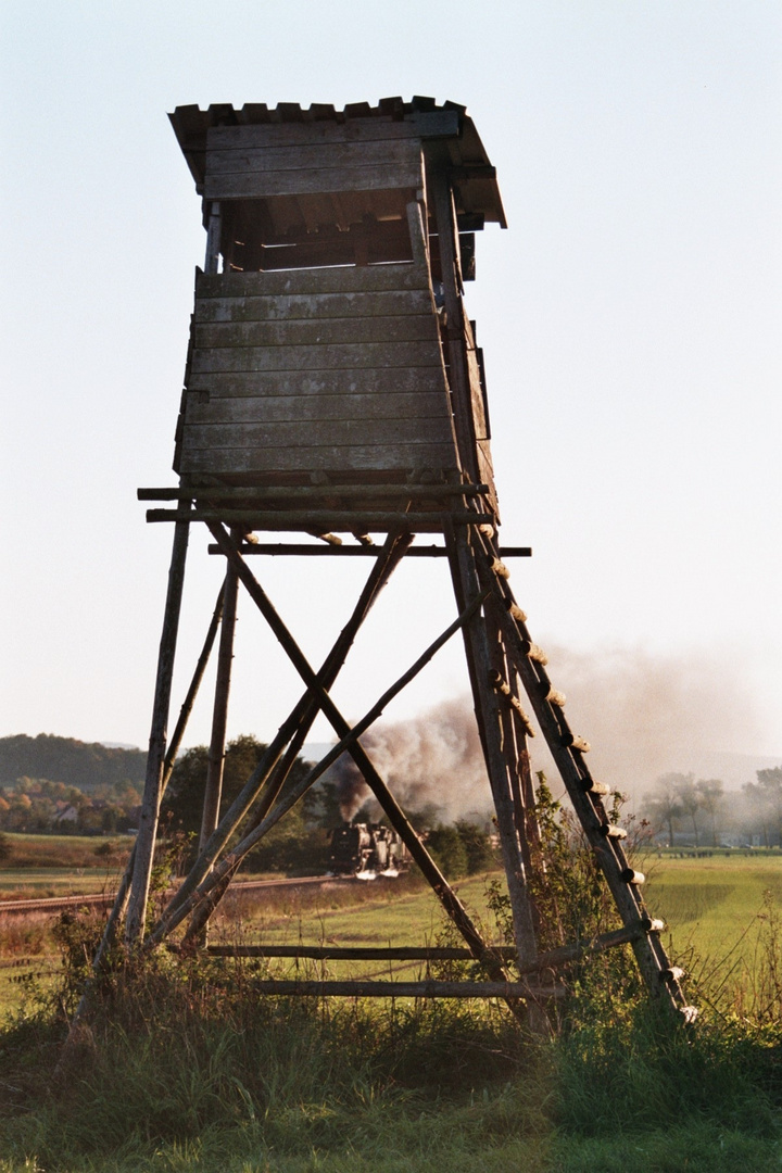 Der Hochsitz mit Dampf BR 44 und 95