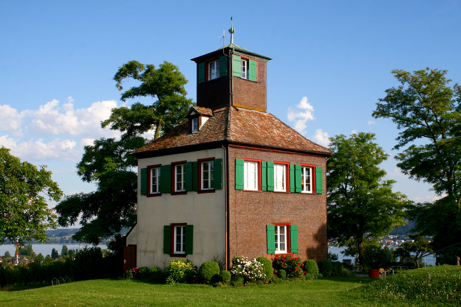 Der Hochwart auf der Insel Reichenau im Bodensee