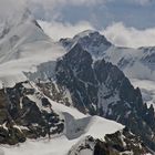 Der höchste Monte Rosagipfel die Dufourspitze hier teilweise in leichten Wolken...