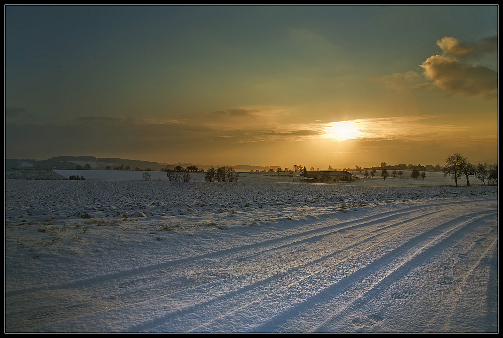 Der Hof im Schnee