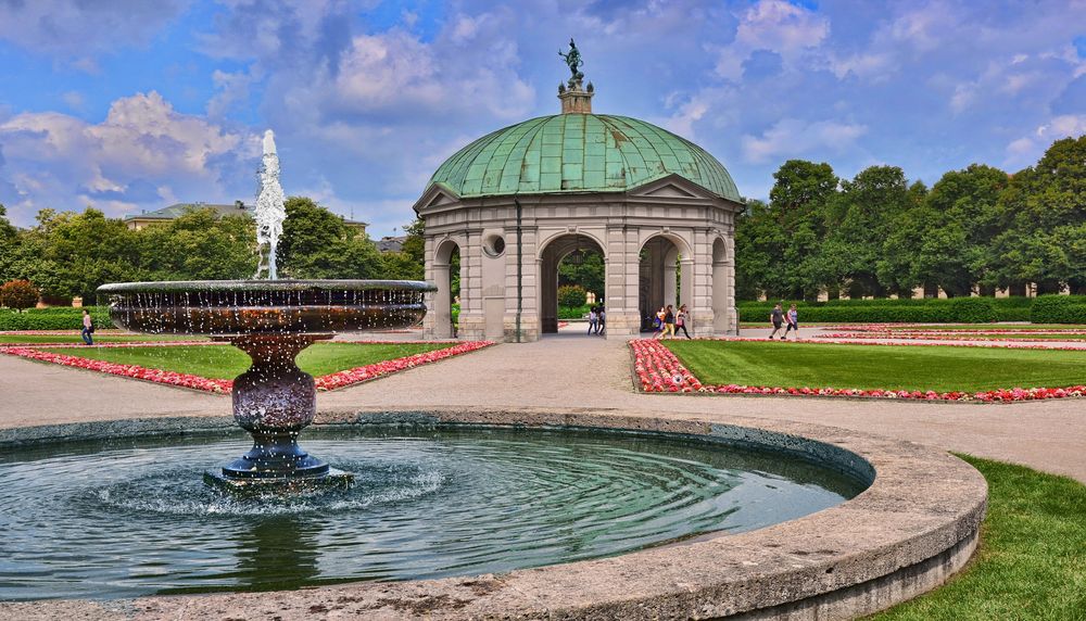 Der Hofgarten am Odeonsplatz - München -