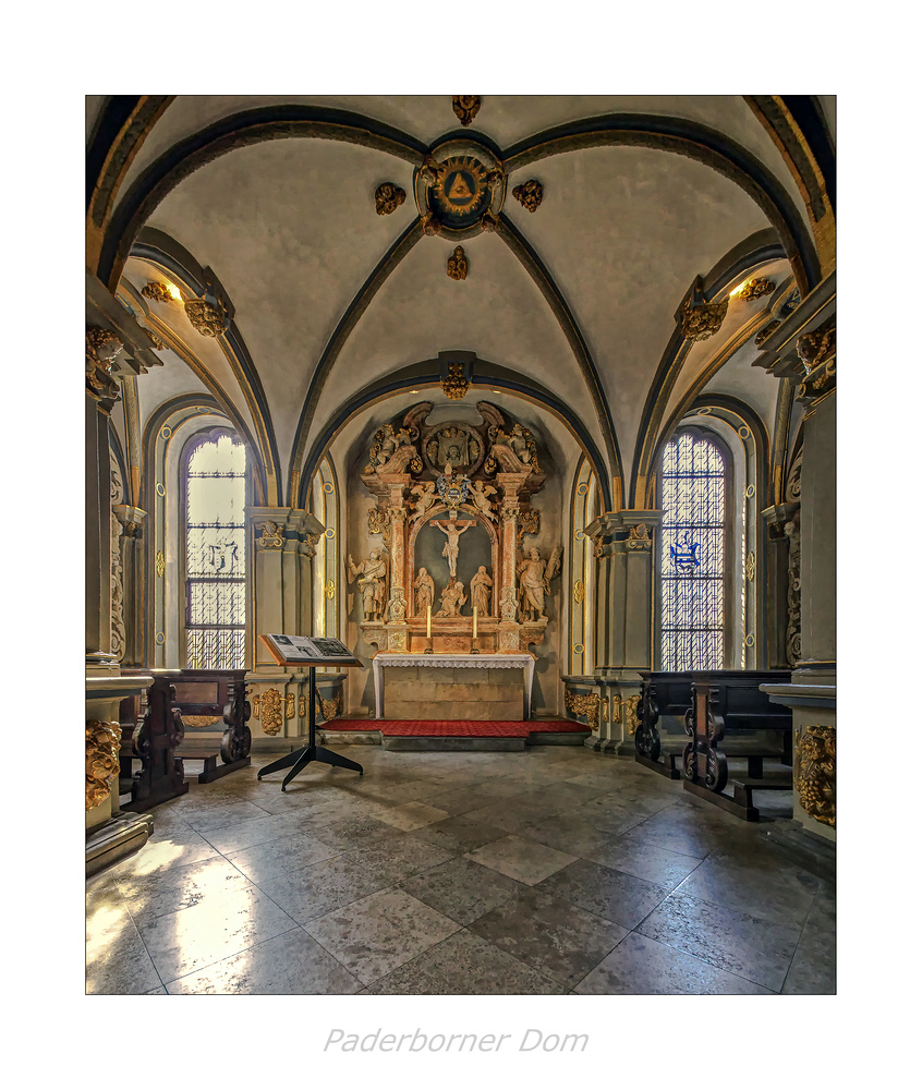 der Hohe Dom Ss. Maria, Liborius und Kilian " Blick, in die Kapelle ..."