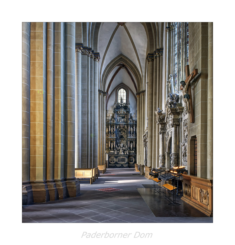 der Hohe Dom Ss. Maria, Liborius und Kilian " Blick , zum Fürstenberggrabmal..."