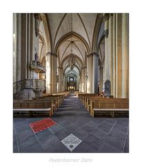 der Hohe Dom Ss. Maria, Liborius und Kilian " Blick zur Orgel ..."