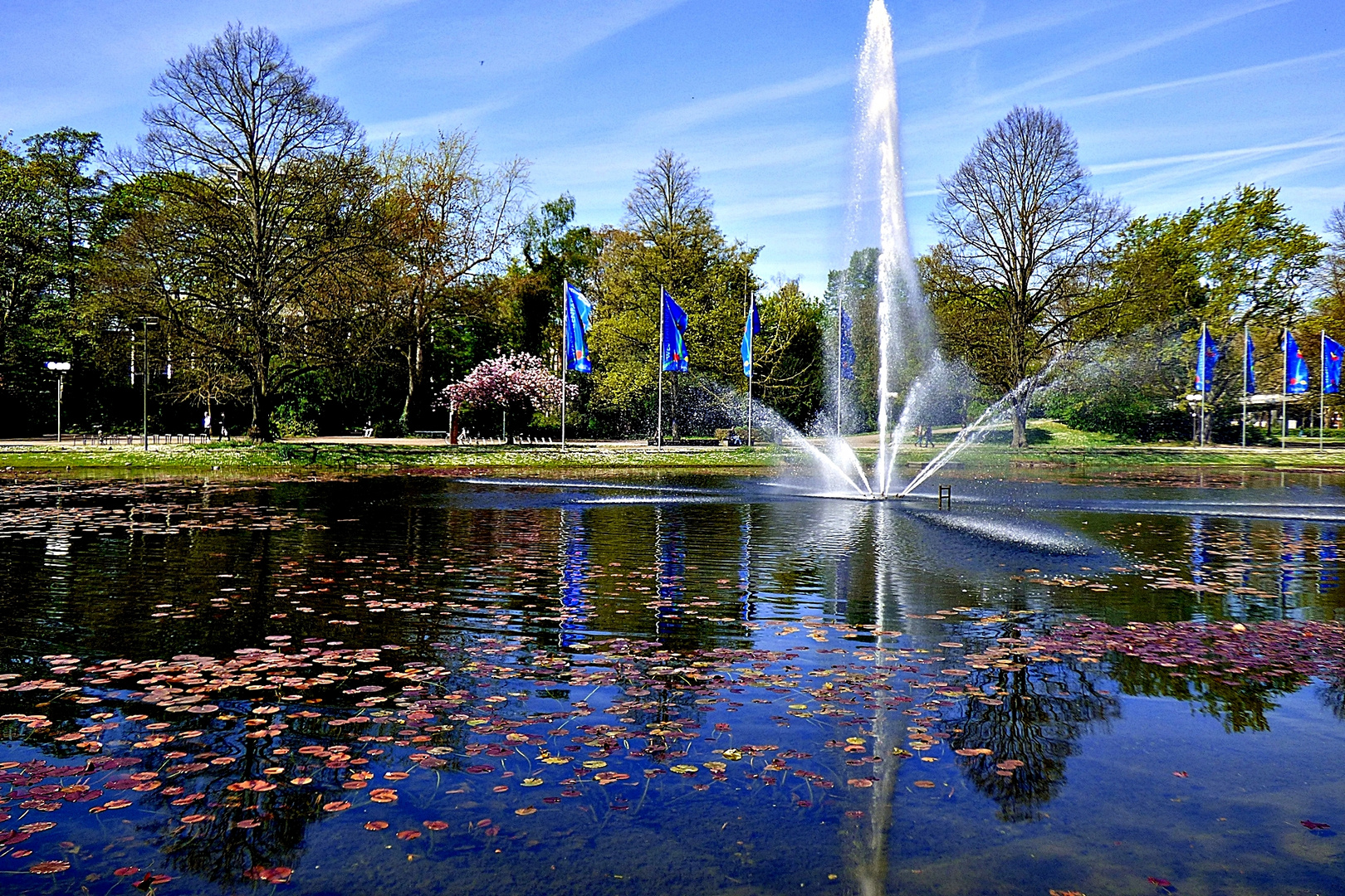 Der hohe Springbrunnen . . .