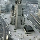 Der Hohle Zahn,die Gedächtniskirche in Berlin. Alte Analogaufnahme aus den 70er Jahren