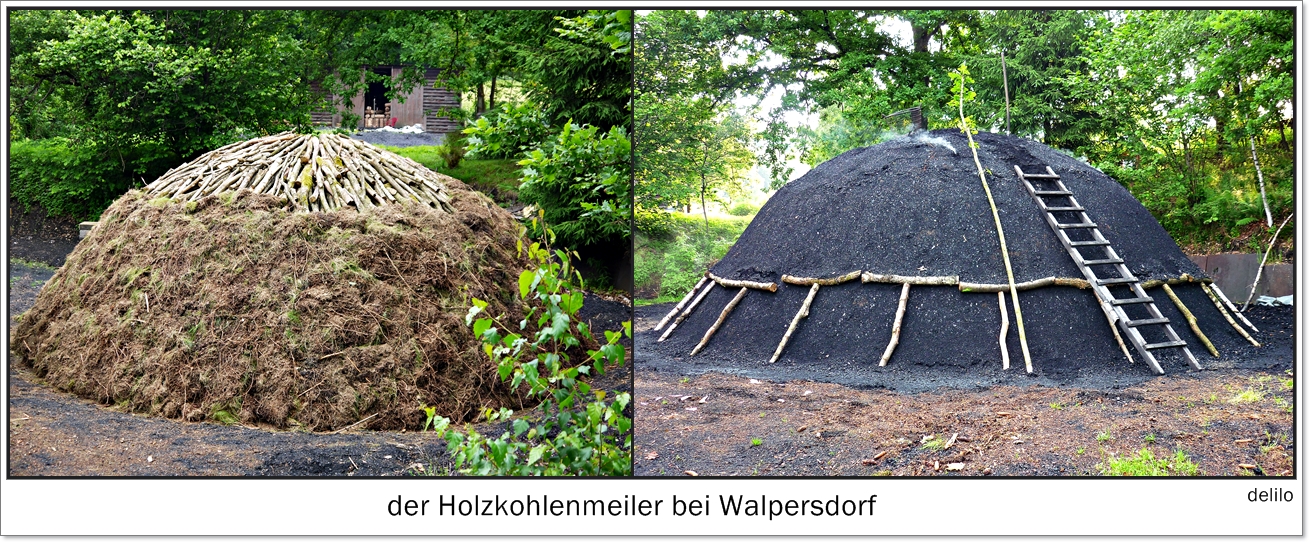 der Holzkohlenmeiler bei Walpersdorf