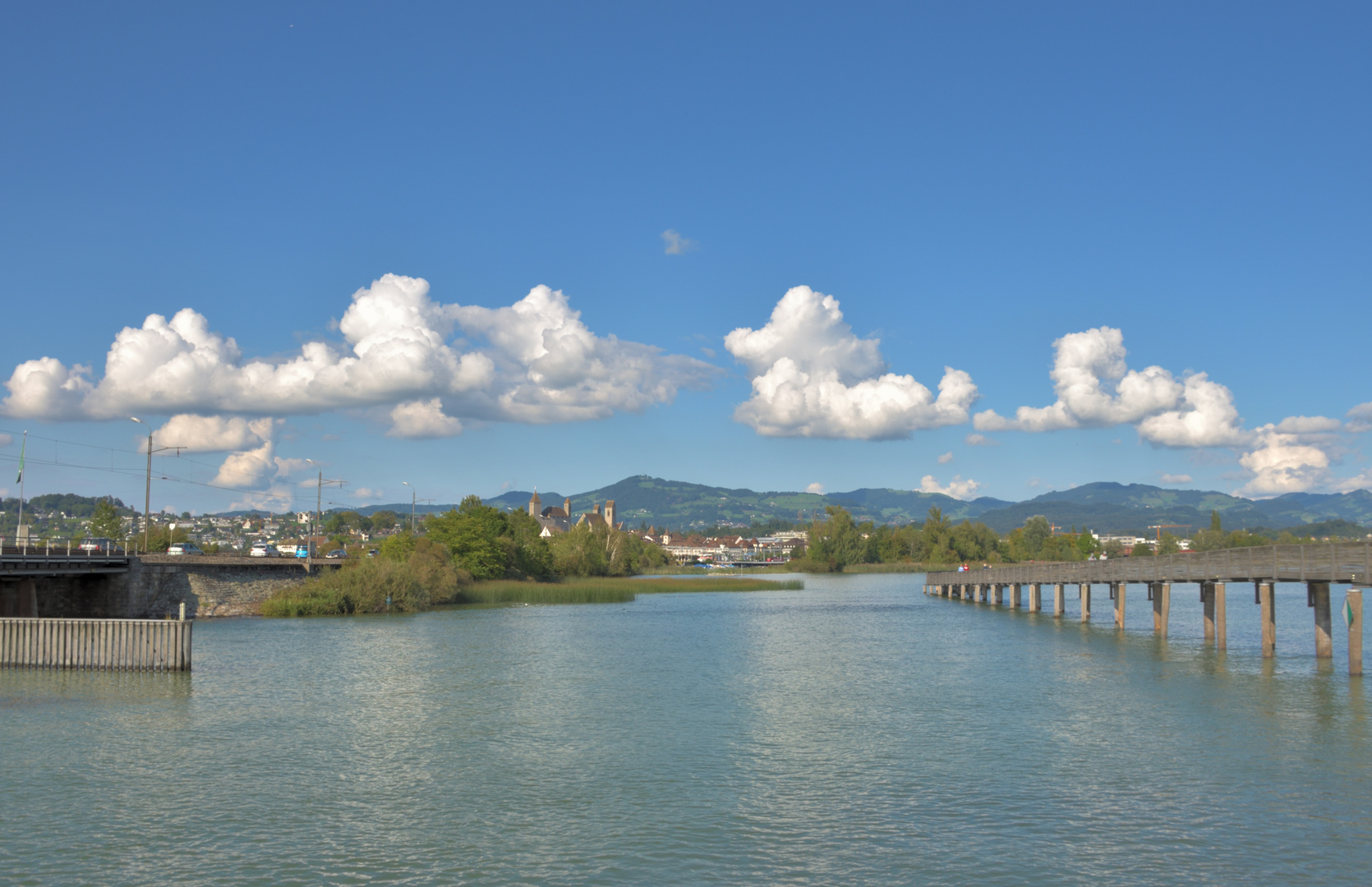 Der Holzsteg bei Rapperswil