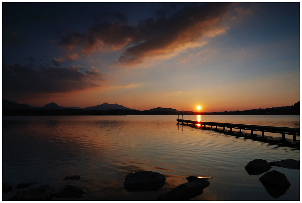 Der Hopfensee im Abendlicht...