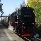 Der HSB Brockenzug in Nordhausen Altentor.