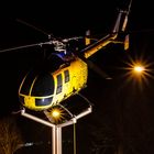 Der Hubschrauber in Donauwörth auf dem Kreisverkehr!