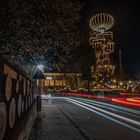 Der Hundertwasserturm bei Nacht