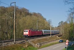 Der IC 433 zwischen Wecker und Manternach (Lux)