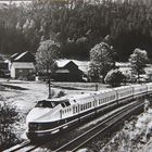 Der ICE von vorgestern auf der Strecke hinauf nach Bad Brambach