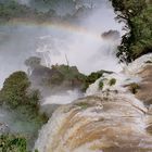 Der Iguassu -Wasserfall an der argentinisch/brasilianischen Grenze