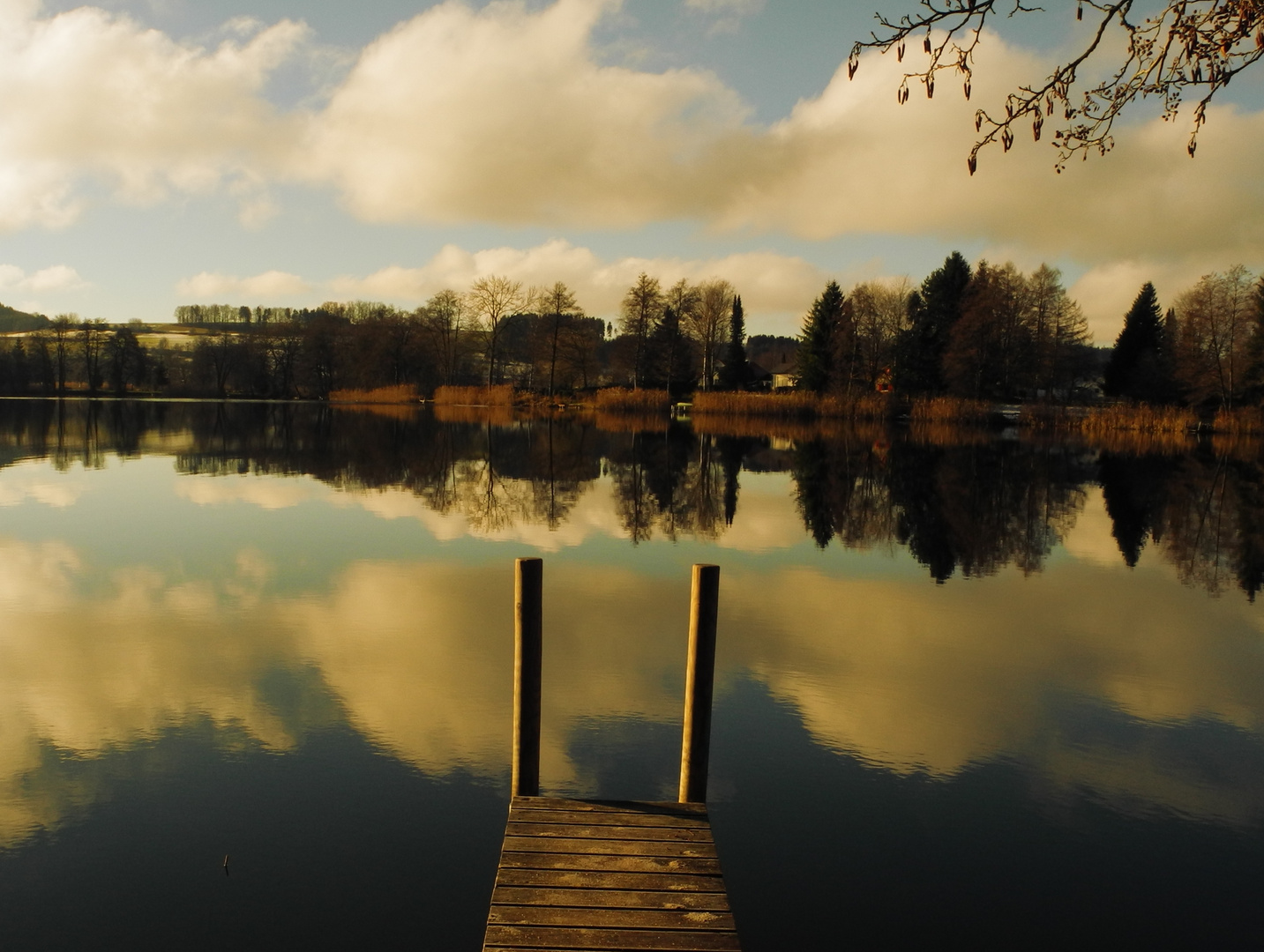 der Illmensee im Winter 2013/2014 im Abendlicht