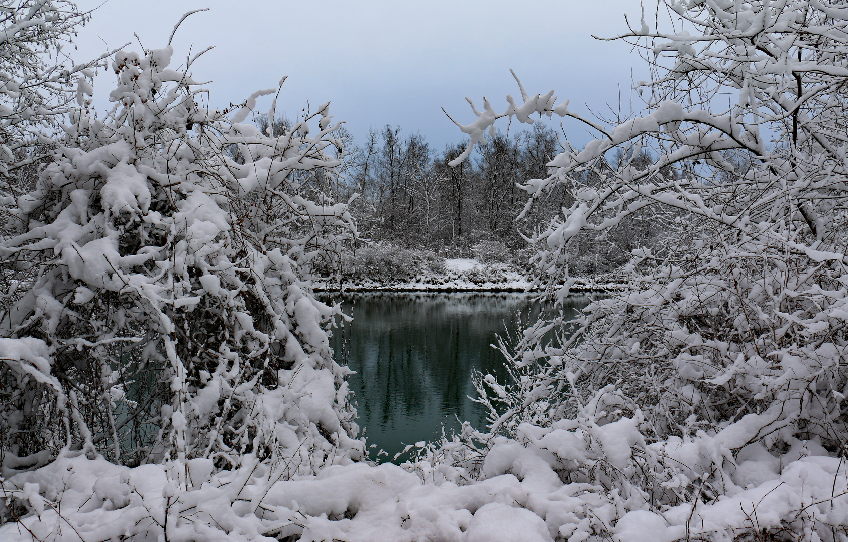 Der Inn am Wintermorgen