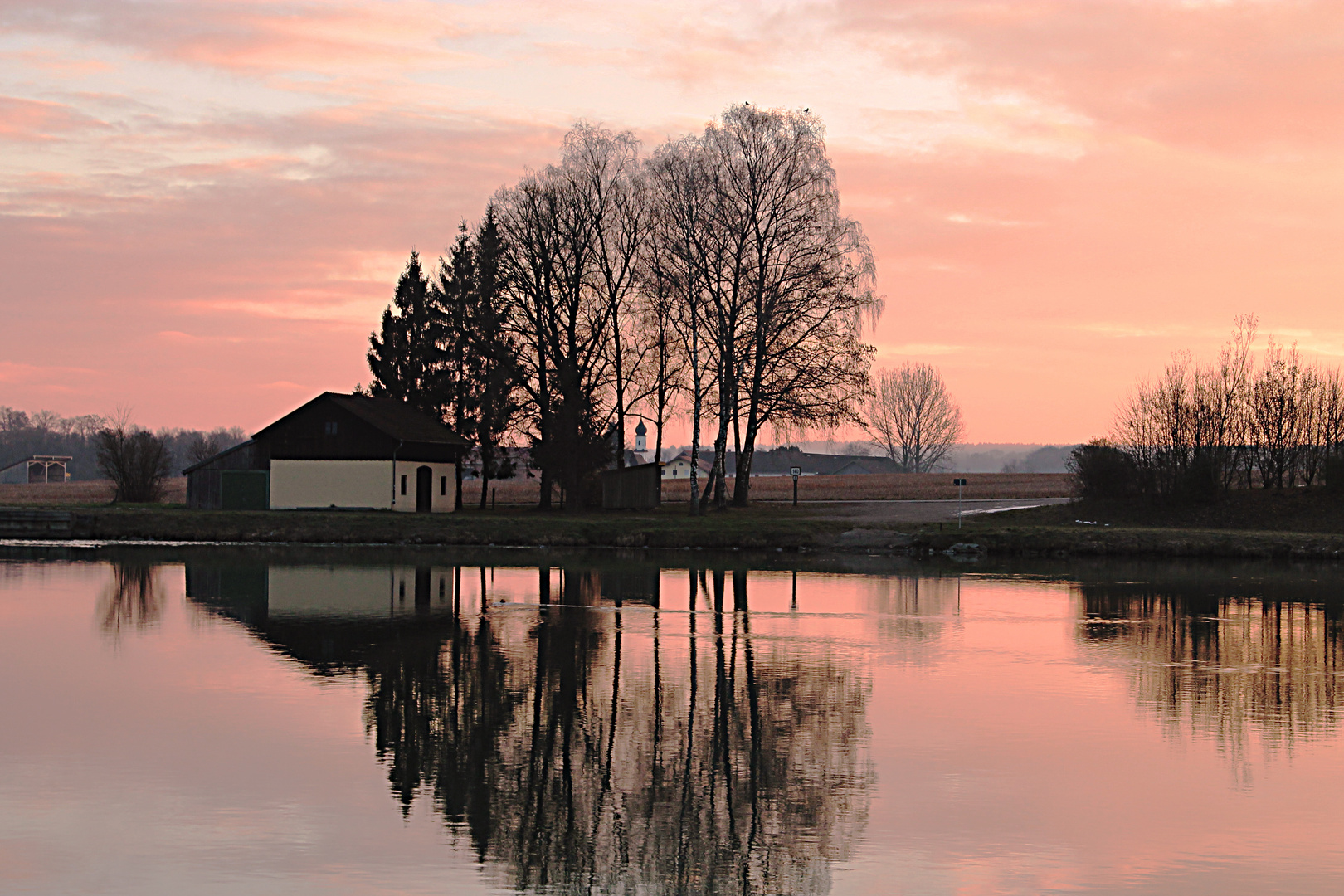 Der Inn bei Sonnenaufgang