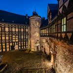 Der Innenhof der Burg Falkenstein/Harz