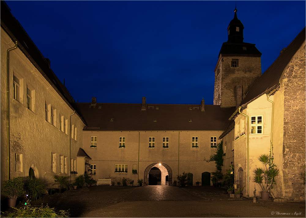 Der Innenhof der Wasserburg Egeln