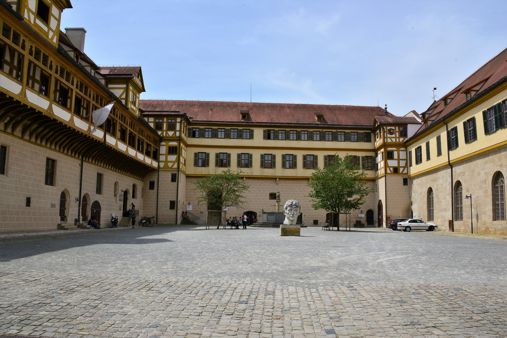 Der Innenhof von Schloss Hohentübingen