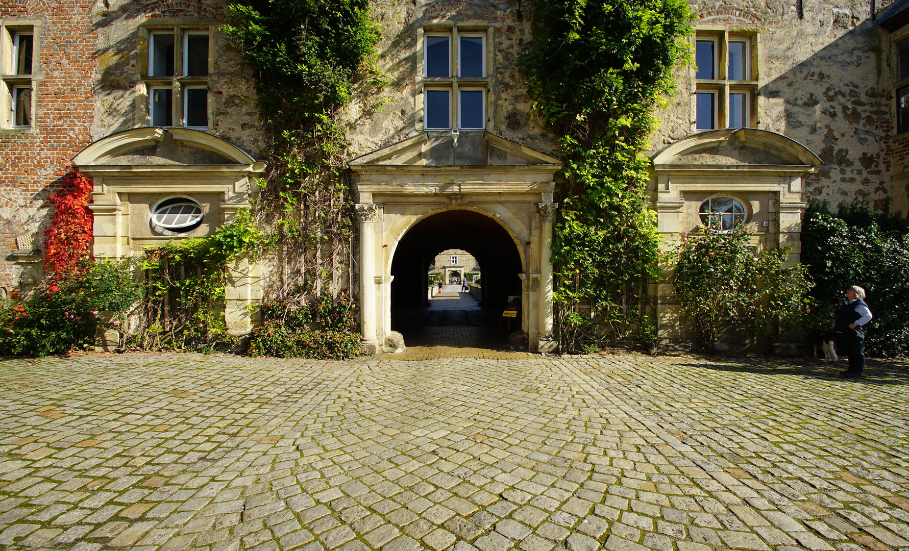 Der Innenhof von Schloss Lembeck