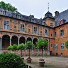 Der Innenhof von Schloss Rheydt.....