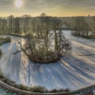 Der Inselweiher Brühl im Frost