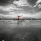 Der Itsukushima-Schrein vor der Insel Miyajima