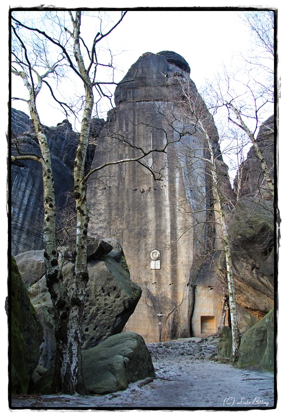 Der Jäckelfels am Pfaffenstein