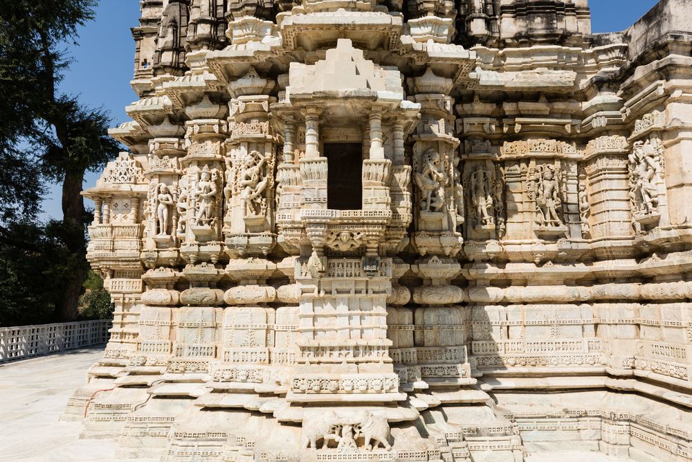 Der Jaintempel von Ranakpur (Fassadendetail)
