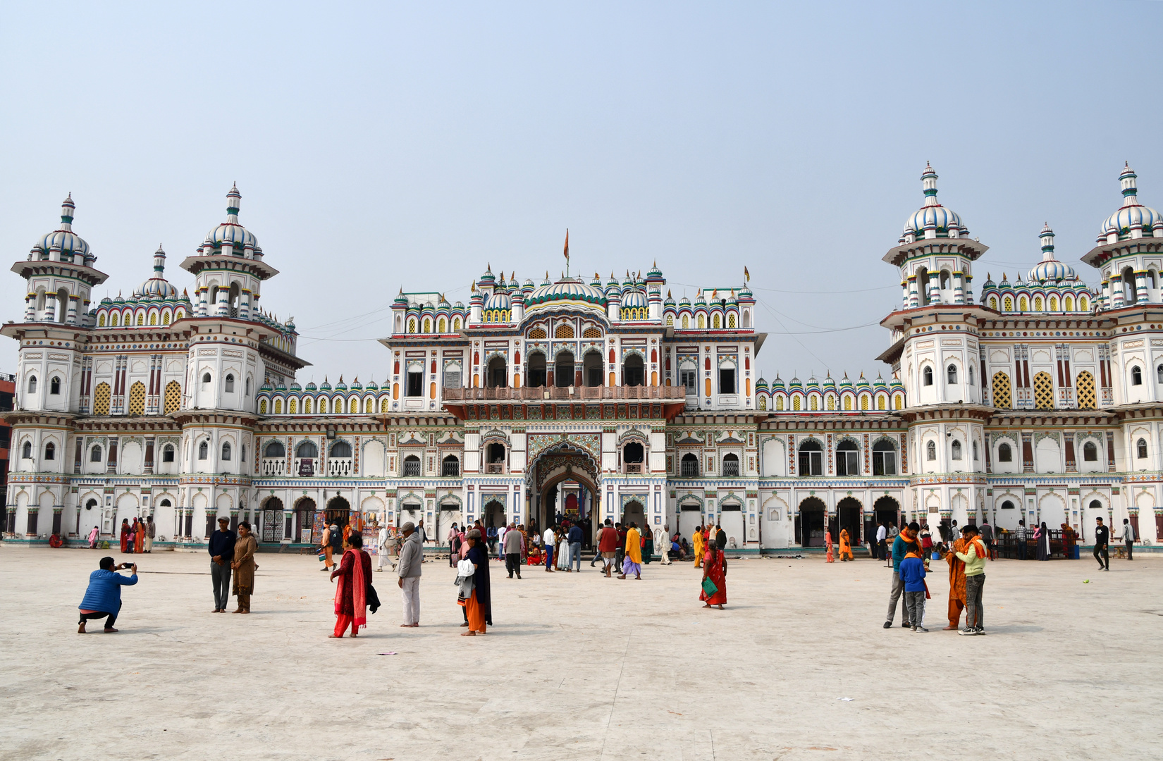 Der Janaki Mandir in Janakpur im Terai von Nepal