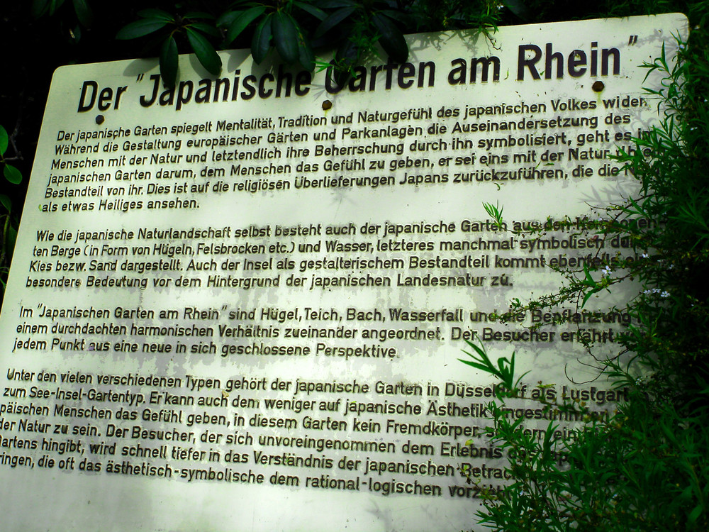 Der japanische Garten am Rhein