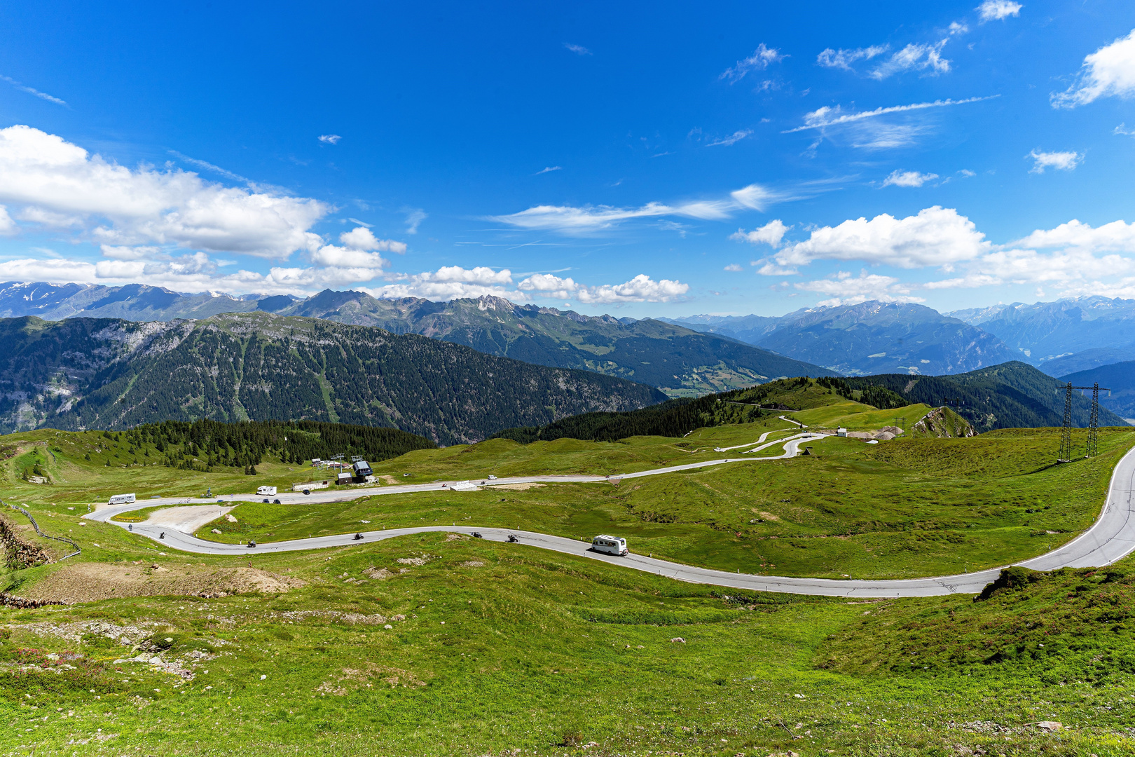 Der Jaufenpass in Süd-Tirol