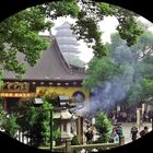 der Jing Ci Tempel in Hang Zhou ; gelegen nahe am Westsee ;