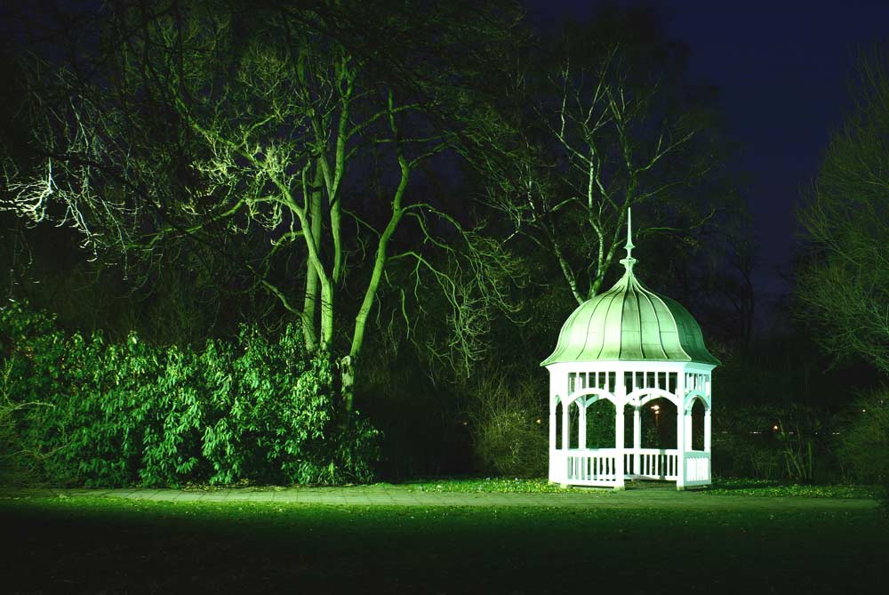 Der Johannapark bei Nacht