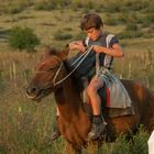 Der Junge auf dem Pferd