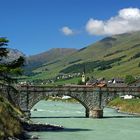 Der junge Inn im Engadin bei S-chanf..