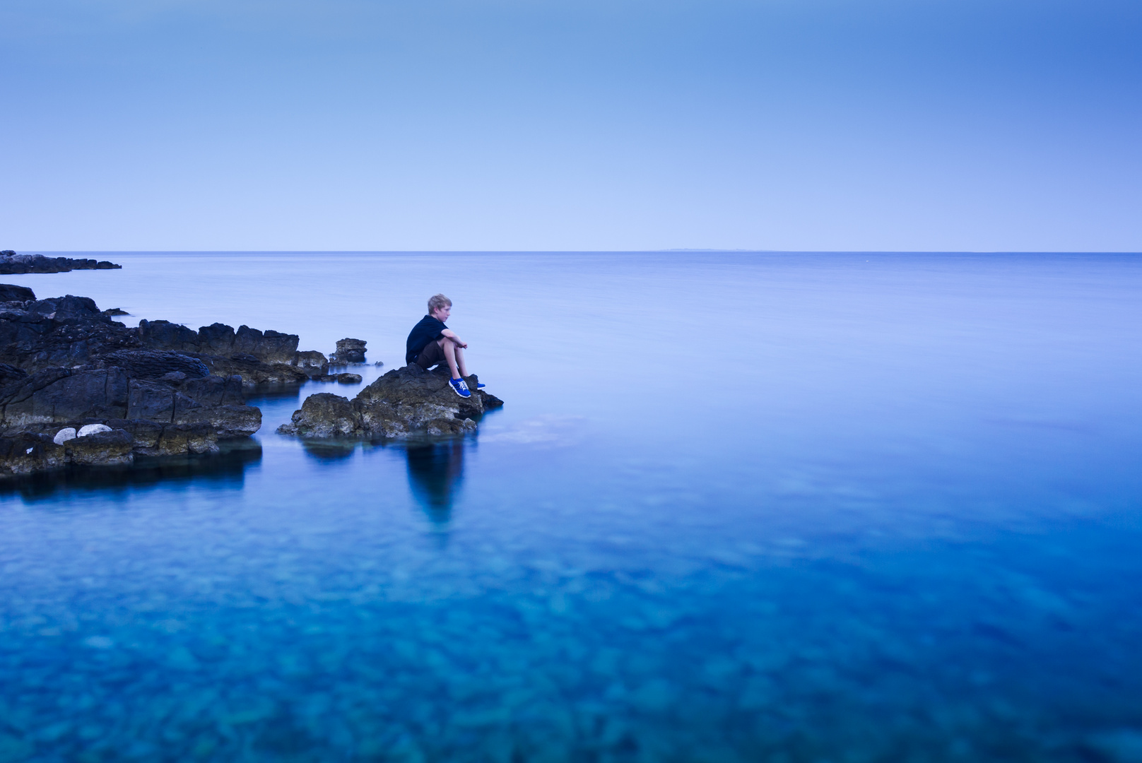 Der junge Mann und das Meer