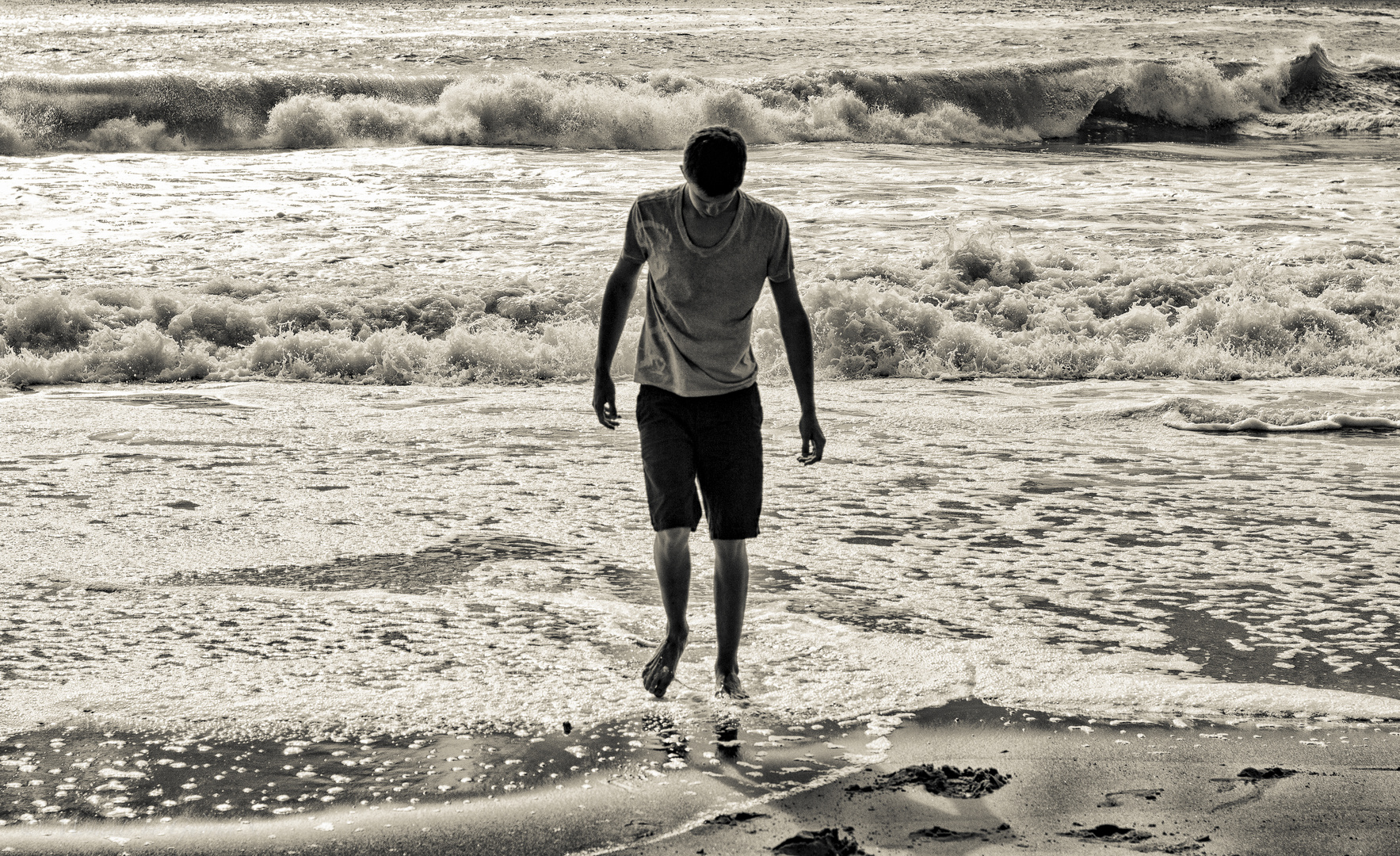 Der junge Mann und das Meer