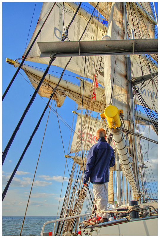 ~ Der Junge u. das Meer ~ Törn mit der Brigg Mercedes am 28.9.2013 auf der Weser