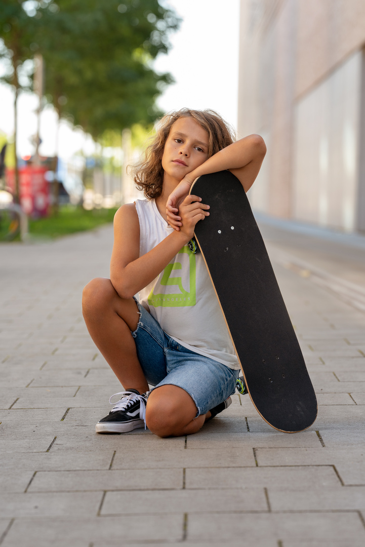 Der Junge und sein Board